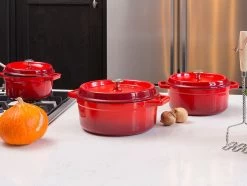 Sola Braadpan Gietijzer - Ø 28 Cm - Oranje/Rood - Gietijzer - Extra Zware Bodem 5 Sola Braadpan Gietijzer - Ø 28 Cm - Oranje/Rood - Gietijzer - Extra Zware Bodem -Keukengerei Winkel 1200x905 7