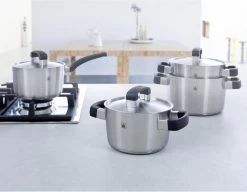 BK Conical Cool Pannenset - 4-delig - RVS – Geschikt Voor Alle Warmtebronnen -Keukengerei Winkel 1200x935