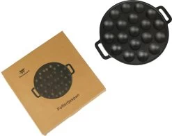 Poffertjespan - Gietijzer - Ø 24 Cm - Poffertjesmaker - 19 Poffertjes - Poffertjespan Inductie -Keukengerei Winkel 1200x951 4