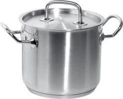 Hendi RVS Kookpan Hoog 5 Liter Kitchen Line + Deksel -Keukengerei Winkel 1200x966