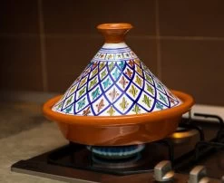 CRAFLAIR ~ Tajine ~ Ø 30 Cm ~ Geschikt Voor Inductie - Adapter ~ Handgemaakt ~ Geglazuurd Keramiek -Keukengerei Winkel 1200x982 2