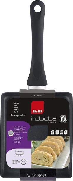 Merkloos TIB Japanse Stijl Omeletpan - Eierpan - Tamagoyaki - Geschikt Voor Inductie -Keukengerei Winkel 486x1200