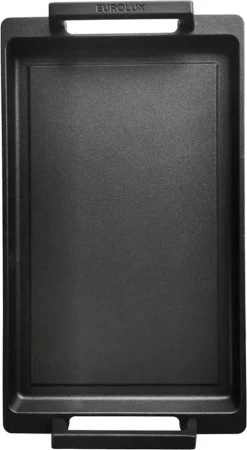 Eurolux Teppanyaki Plaat Met Grepen - 41 X 24 X 2.5 Cm - Zwart - Aluminium - Geschikt Voor Alle Warmtebronnen -Keukengerei Winkel 658x1200 1