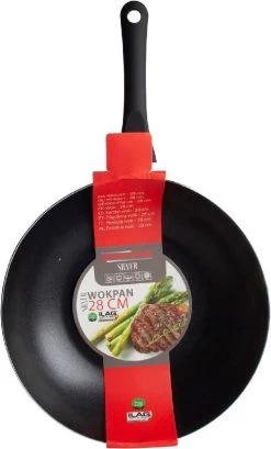 Löwenthal Hoogwaardige Wokpan PRO - Ø 28 Cm - PFOA Vrije Anti-aanbaklaag - Zwart - Chef's Choice