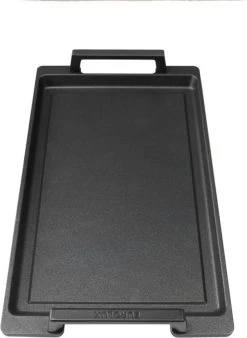 Eurolux Teppanyaki Plaat Met Grepen - 41 X 24 X 2.5 Cm - Zwart - Aluminium - Geschikt Voor Alle Warmtebronnen -Keukengerei Winkel 878x1200